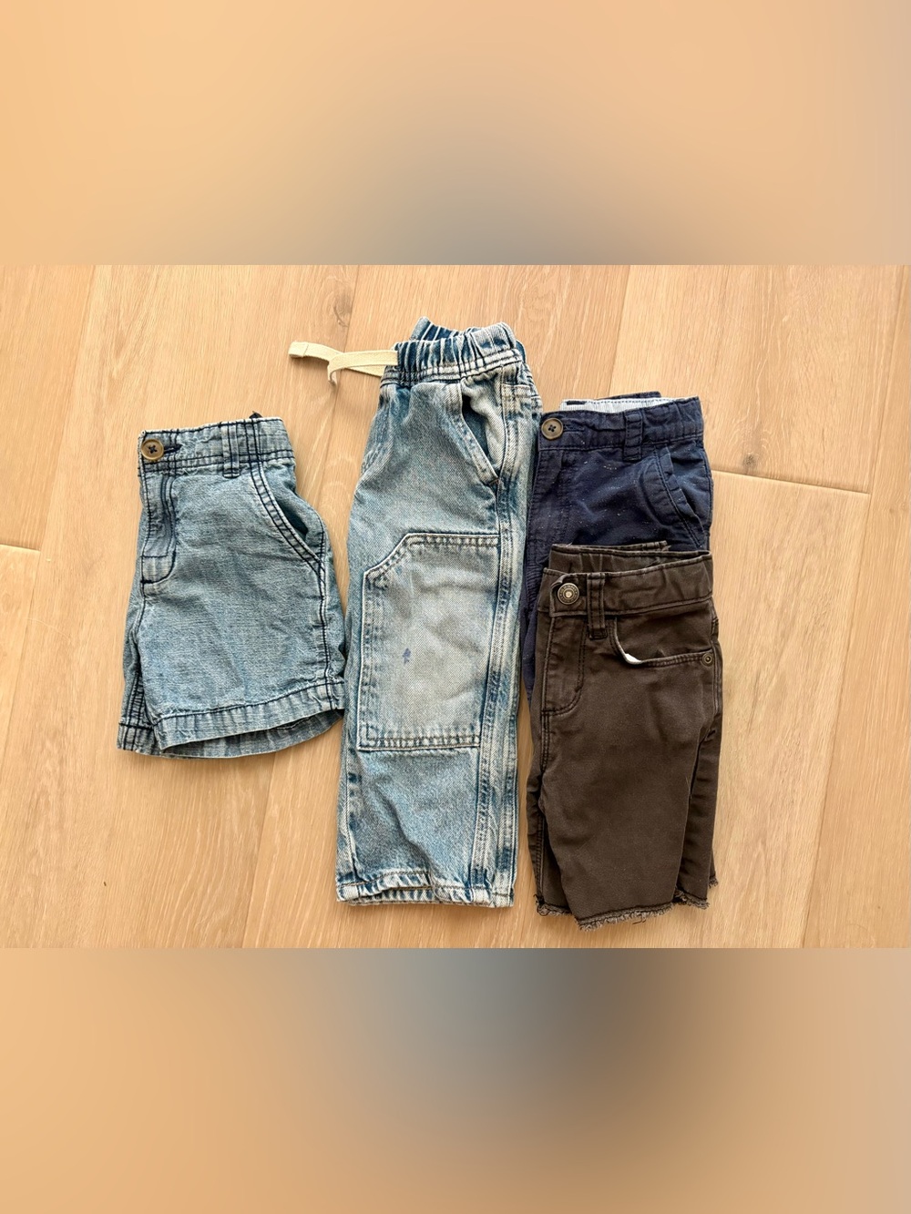 GAP Kids Denim & Twill Bottoms Bundle - Light Blue, Blue, Brown